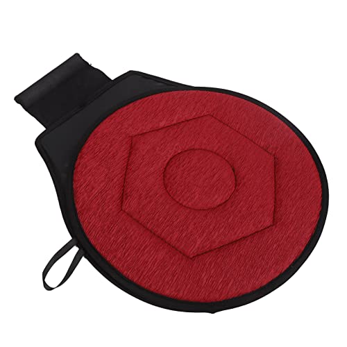Image of Semme 360 Degree Rotating Car Cushion for Elderly Pregnant Woman Children, Portable Round Seat Pad, Rotating Car Swivel Seat Cushion, Rotatory Chair Pad (Burgundy)