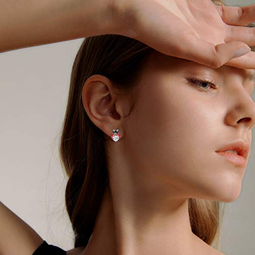 POPLYKE Sterling Silver Ladybug Hoop Earrings for Women Cute Animal Earrings Jewelry Gifts2