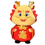 ORFOFE Muñeco Peluche Dragón Año Chino Peluche Tradicional Decorativo Regalo Corporativo