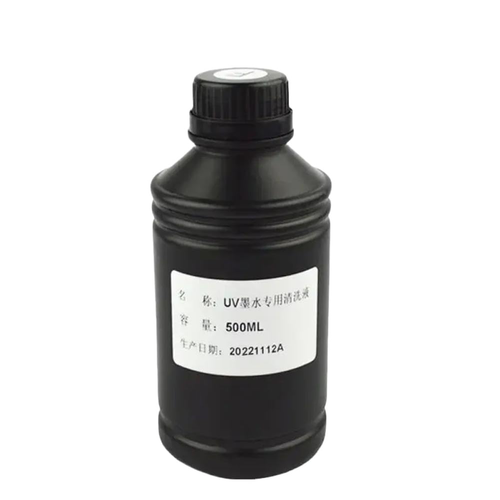Líquido de Limpieza de 500ML Compatible con Limpiador de Tinta de solución de Limpieza de Cabezal de impresión de Roland Mimaki(500ML UV Cleaning)