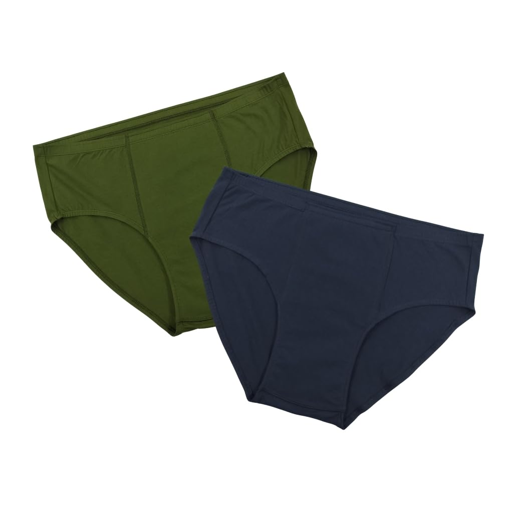 Pristine Life | Incontinence Underwear For Men | Wash & Reuse | Absorbs Light Urine Leaks | Anti Bacterial, Hygienic & Leakproof | Comfy Cotton | Pack Of 2 | Olive Green & Navy Blue | 5XL (B0CGM1318C) Amazon Price History, Amazon Price Tracker