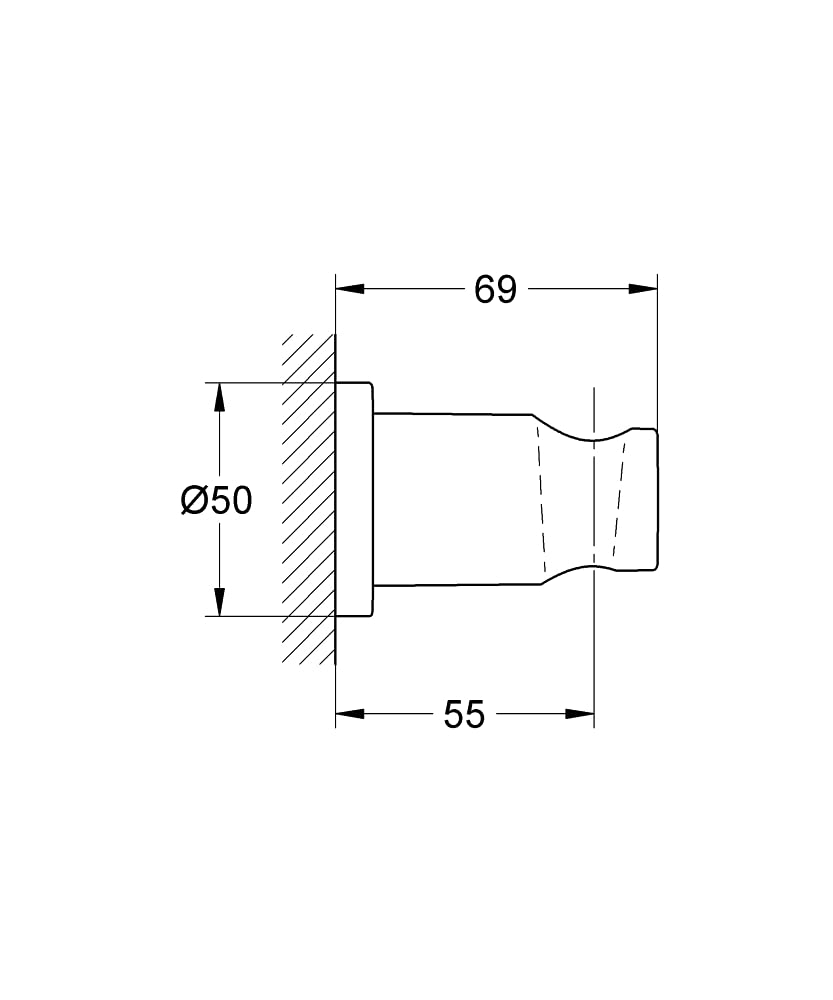 Grohe 27 074 DC0 27074DC0-Rainshower Soporte De Ducha,