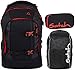 Produktbild Satch Pack Fire Phantom 3er Set Schulrucksack, Schlamperbox & Regencape Schwarz