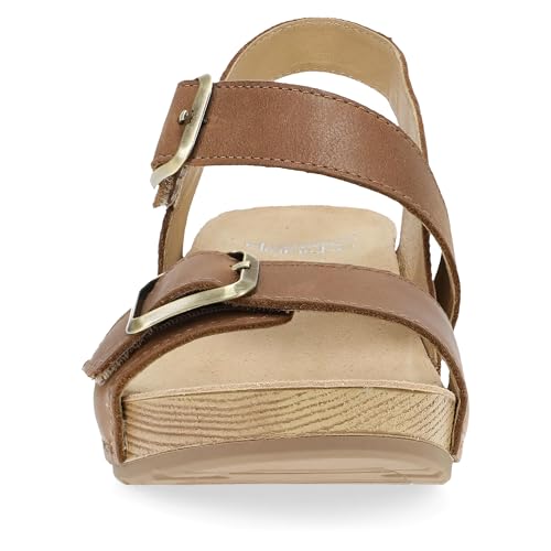 Dansko Trinity Wedge Sandal for Women – Contoured Footbed for All-Day Comfort and Support – Hook & Loop Strap with Buckle Detail – Lightweight Rubber Outsole4