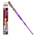 FYHCY Star Wars Sable Scream ElectróNica Tipo TelescóPico Doble Sable Multicolor Espada Ligera con Efectos de Sonido Sables de Luz CumpleañOs Regalo Navidad MonocromáTico 4 Colores Purple