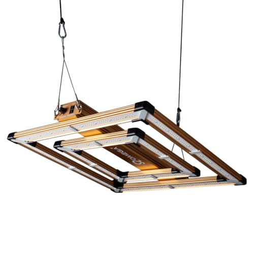 Omega Infinity Pro 200W LED Grow Light – Full Spectrum, High-Efficiency 2.7µmol/W Compact Grow Lamp for 60x60 to 1x1m Tents, Dimmable with Passive Cooling