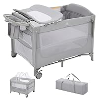 Amazon.co.jp: Thinkmax ベビーベッド 折りたたみ 添い寝 おむつ交換台