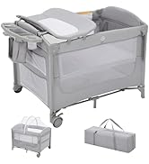 【良品】Thinkmax ベビーベッド ベージュ 折りたたみ可能 Amazon.co.jp: Thinkmax ベビーベッド 折りたたみ 添い寝 揺りかご