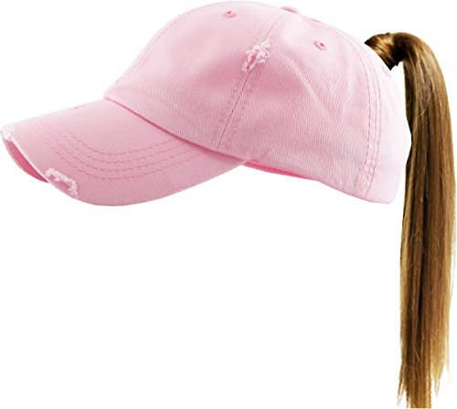 Image of Classic Plain Ponytail Messy High Bun Headwear Adjustable Cotton Trucker Mesh Glitter Hat Baseball Cap