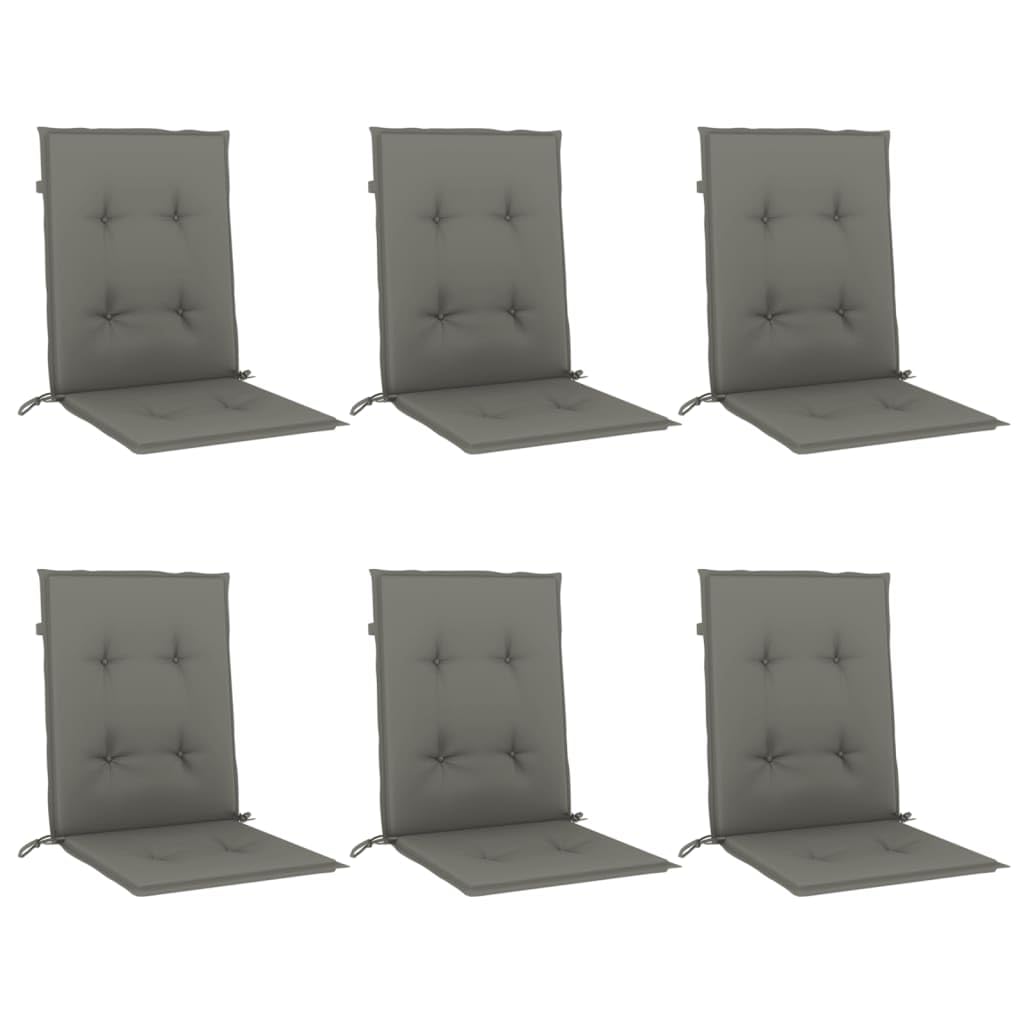 Coussins de sièges patio jardin haut de gamme gris mélangé vidaXL pour un confort durable