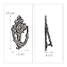 Relaxdays Llamador Puerta, Aldaba Vintage, Antiguo, Clásico, Anillo Metal, Hierro Forjado, 1...