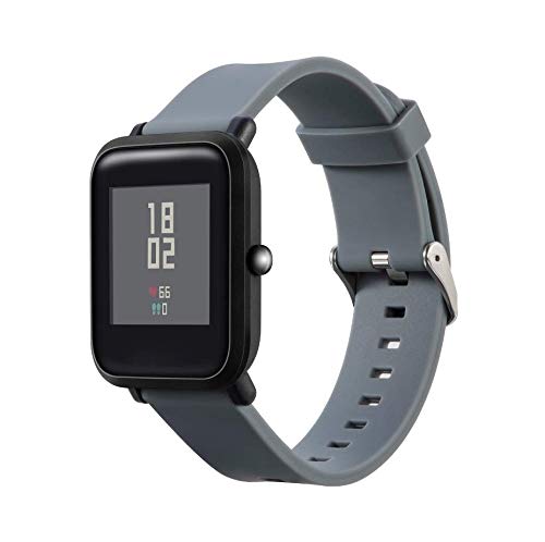 invella Replacement Strap for Huami Amazfit BIP Smartwatch, Samsung Gear  Sport, Ticwatch 2 (20mm, Grey) : Amazon.in: Electronics