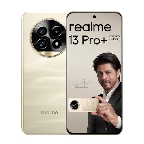 Image of realme 13 Pro+ 5G Smartphone 8+256GB Gold,6.67inch Screen,120HZ Curved Vision Display,80W SUPERVOOC Charge,82MP Camera,Qualcomm Snapdragon 7s Gen2,IP65