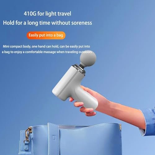 Image of RBC Mini Gun Massager Machine for Pain Relief - Body, Neck, Shoulders, Back, Arms & Feet Massager- 6 Speed Settings -7 Type-C Charging for Muscle Pain Relief Recovery | Multicolor