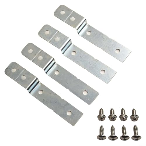 Kit de soporte de montaje lateral para lavavajillas de acero inoxidable con tornillos para Electrolux y otros modelos, instalación segura del gabinete