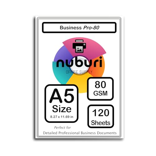 Amazon | Nuburi - A5サイズ プレミアムプリンター用紙 - ブランク