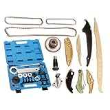 JAVOUKA Timing Chain Kit with Timing Tool,For Audi A1/A3/A4/A5/A6/A7/Q5/TT 2014+,For Volkswagen for Vw Jetta/Passat/Golf/Beetle/Polo 2014+, For EA888 Gen 3 1.8L/2.0L TFSI TSI#OE 06K115225L 06H105209AT