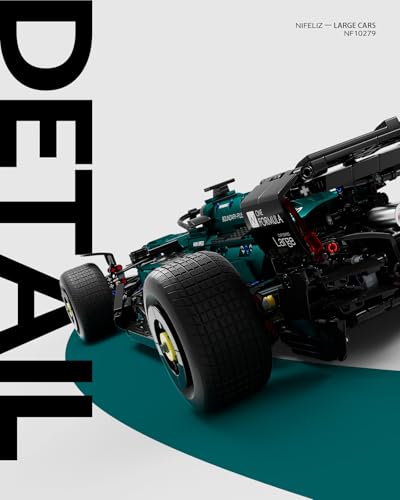 Nifeliz AM24 Formula 1 Racing Car Building Set, 1:8 Scale Collectible Set for Adults, Authentically Detailed Build and Display Model for Home or Office D&eacute;cor (2351PCS, NF10279)