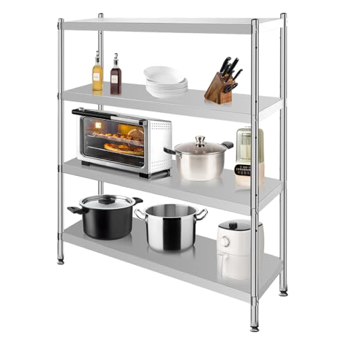 MOVECOM Adjustable Heavy-Duty Stainless Steel Shelf Organizer