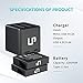 Insta360 ONE X Battery Charger Pack, Compatible with Insta360 ONE X Action Camera, LP 3-Pack Replacement Battery & Triple Slot USB Charger with Built-in TF Memory Card Reader