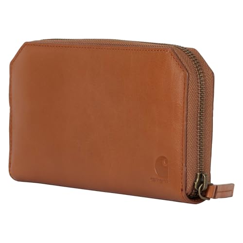 Carhartt Womens Casual Full Grain Leather Wallets, Multiple Card and Cash Compartments for Easy Access3