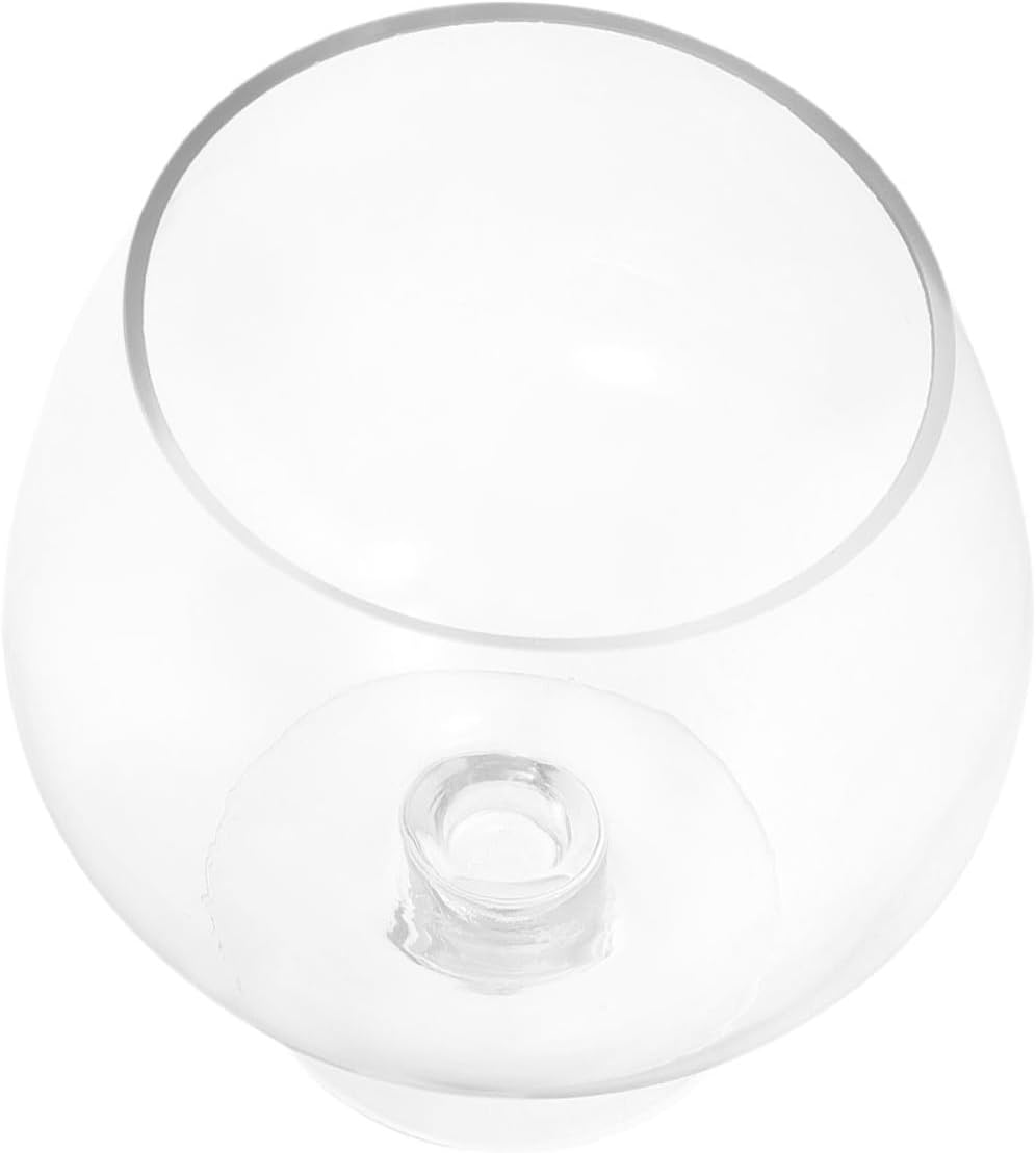 Glass Goldfish Tank Fish Bowl Aquarium 7000ml Glass Hydroponic Plant Holder Tabletop Decorative Fish Tank for Home Office Ecosystem Display