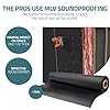 Tönnen Mass Loaded Vinyl 1.23 lb/ft2 | 80sqft | 4x20 ft - Professional MLV Soundproofing Barrier. Optimum thickness. Premium Noise Barrier | Sound Barrier (1.23 lb, 1/8 in, 80 sqft) #2