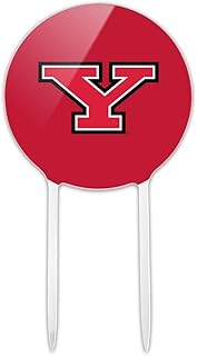 Acrylic Youngstown State Primary Logo Cake Topper Party Decoration for Wedding Anniversary Birthday Graduation