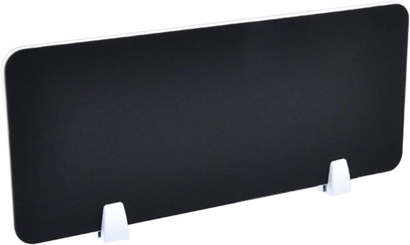 Pannello divisorio da scrivania per privacy, 120 x 30 cm, divisorio acustico a morsetto per postazioni di lavoro da ufficio, separatore basso del piano di lavoro, soluzione di riduzione del rumore