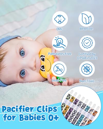 Image of babygoal Baby Halloween Pacifier Clips 8 Pack 8PS30-B