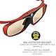 Hi-SHOCK RF Pro Scarlet Heaven - Funk 3D Brille für EPSON, JVC, Sony 3D Beamer - kompatibel mit ELPGS03 - JVC PK-AG3 & PK-EM2 Emitter - TDGBT500A - Shutterbrille - 120 Hz - wiederaufladbar