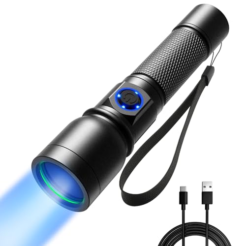 Consciot UV Flashlight Black Light USB-C...