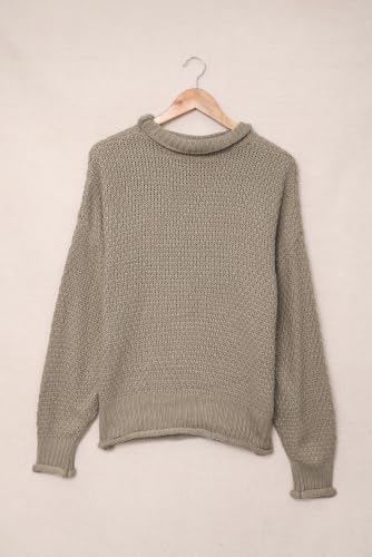 Image of Dokotoo Womens Sweaters Turtleneck Cable Knit Chunky Pullover Fall Outfits