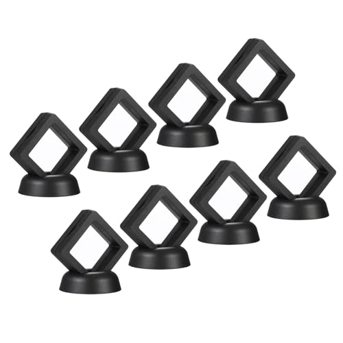Estuche Display Flotante 3D 8Pcs Negro 5x5x2 cm