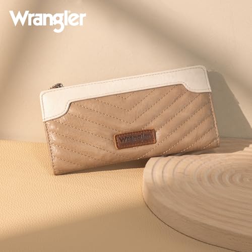 Image of Montana West Wrangler Womens Wallet Thin Wallet for Women Bifold Travel Wallets, Card Cases & Money Organizers Ladies Female Credit Card Wallets with Smooth Zippers