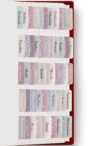 Bible Tabs,Bible Journaling Supplies,Bible Study Tabs for Women and Men,Old and New Testament Bible Book Index Tabs for Christian Gift