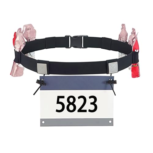 Cinturon para Número de Competición de Triatlón, Race Belt Cinturón de Correr Unisex Adulto General Portadorsal Maratones Impermeable para Número Porta Correr Race Cinturón para Número de Dorsal