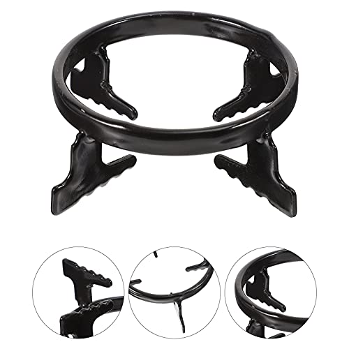 DOITOOL 2 peças antiderrapante Wok Rack de fogão Wok de ferro fundido Anel de suporte Wok a gás Rack