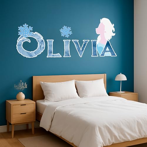 Generic Princess Wall Sticker, Custom Name, Girl Bedroom Decor, Wall