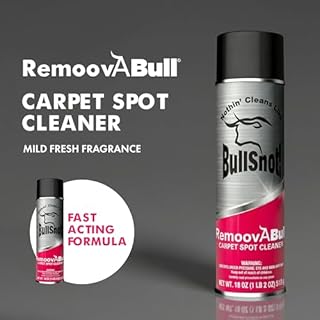 RemoovABull Carpet & Upholstery Stain Remover – Fast Acting, Powerful Cleaner for Oil, Grease, Dirt, Coffee, Urine & More – Ideal for Car Interiors, Fabrics, & Carpets – Made in the USA