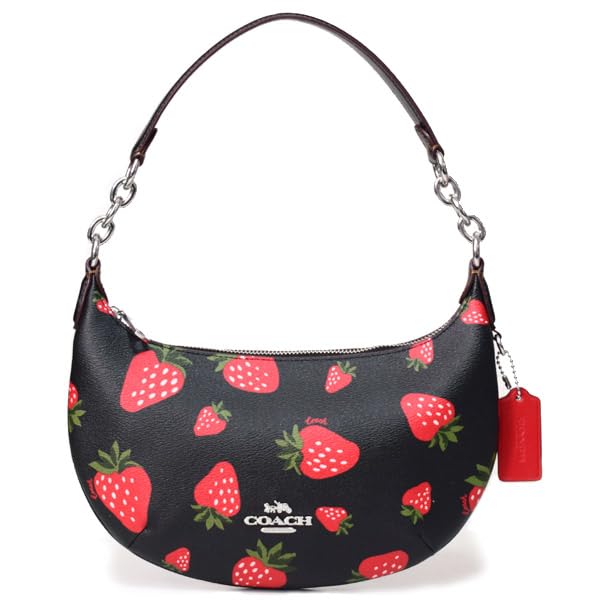 COACH ストロベリープリント ショルダーバッグ　☆美品☆ COACH コーチ バッグ ショルダーバッグ レディース 新作セール