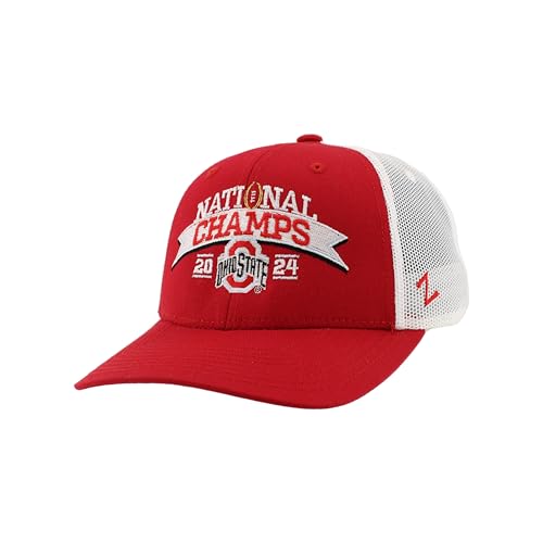 Ohio State Buckeyes National Champs 2024 Football Adjustable Snapback Hat Big Rig Arch Officially Licensed