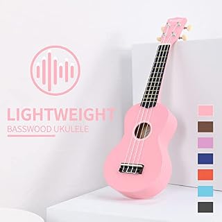 Strong Wind Soprano Ukulele 21 Inch Ukeleles for Beginners Hawaii Ukalalee Basswood Ukelele (Pink) - Les Beatles, Paul McCartney, John Lennon, RIngo Starr, George Harrison Strong Wind Soprano Ukulele 21 Inch Ukeleles for Beginners Hawaii Ukalalee Basswood Ukelele (Pink) – Image 5