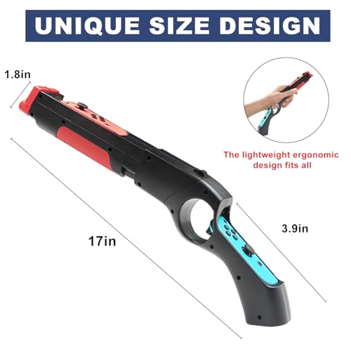 Image of RCBDCYGJ Game gun Controller Compatible with Nintendo Switch /Switch OLED, 1 Pack Replacement for Joy-Con Controller Game Hand Grips Compatible with Nintendo Switch Joycons /Switch OLED