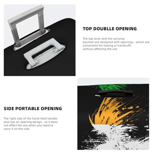 Travel Luggage Cover Ireland Irish Flag Fashion Washable Baggage Suitcase Protector Fit For Luggage Small4