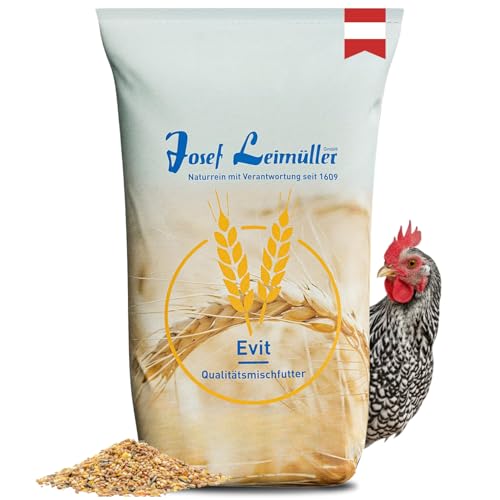 Leimüller Nourriture pour Poules 25 kg [Premium 6 céréales] - Nourriture Saine à Base de céréales pour Poules pondeuses - pour des œufs Savoureux et...