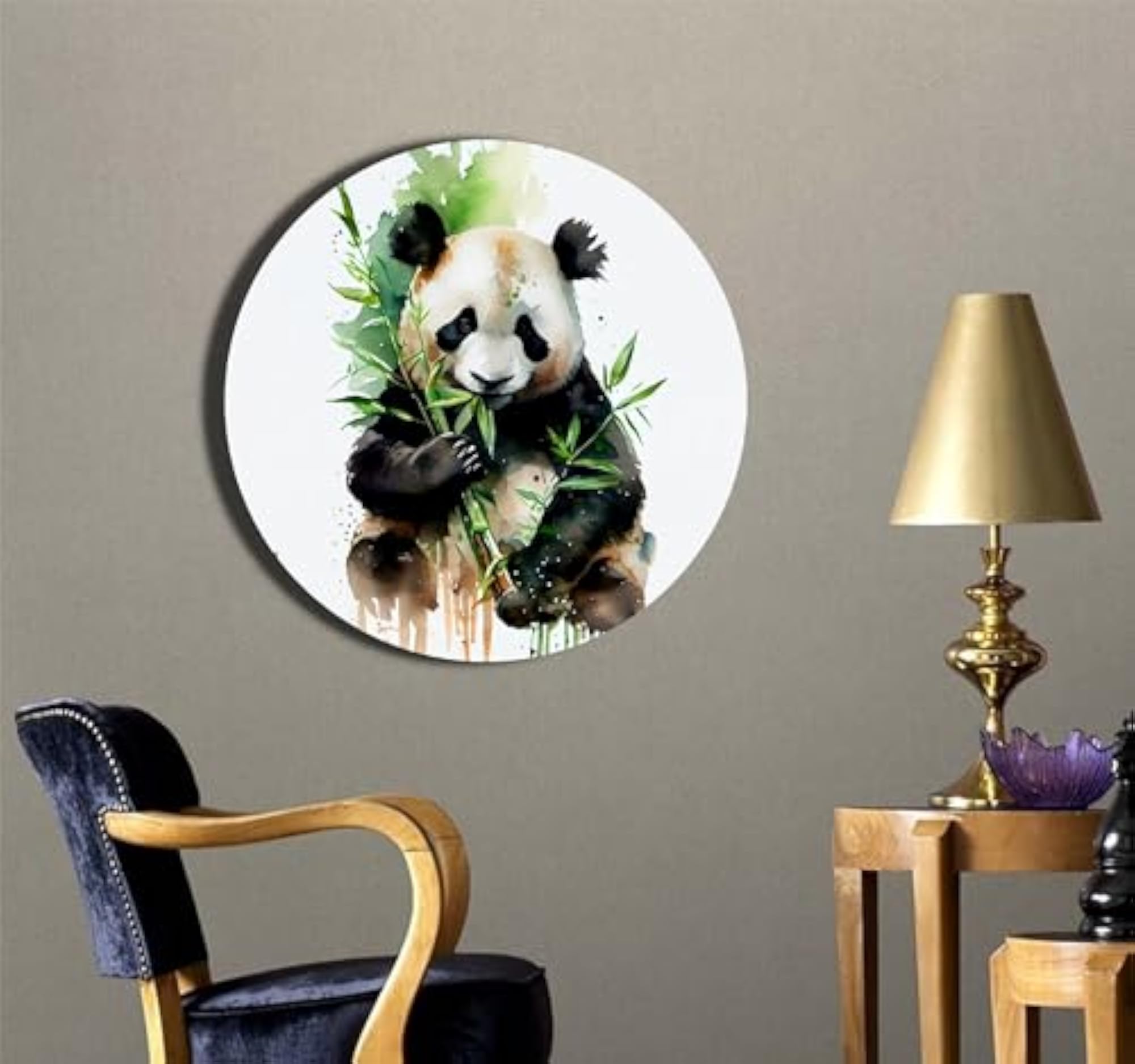 Decorative Ceramic Art Plate, The Giant Panda Design, Gift
