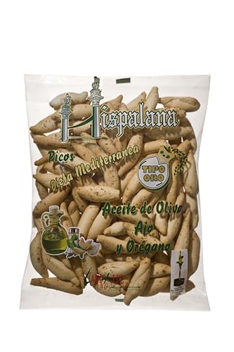Picos Con Aceite De Oliva Ajo Y Orégano Hispalana 200G