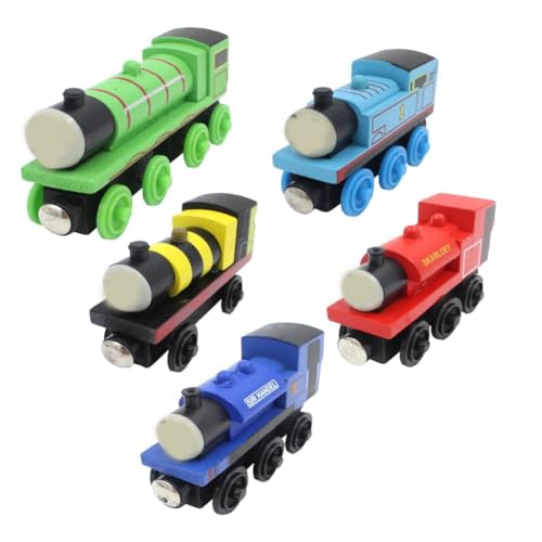 RFJYGWQM Train Vehicle Set 5PCS Mini Pull Cars Train Cars Toy Mini Play Vehicle Collectable Model Kids Boys Girls and Movie Fans Birthday