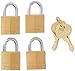 Master Lock Padlock, Solid Brass Lock, 3/4 in. Wide, 120Q (Pack of 4-Keyed Alike)